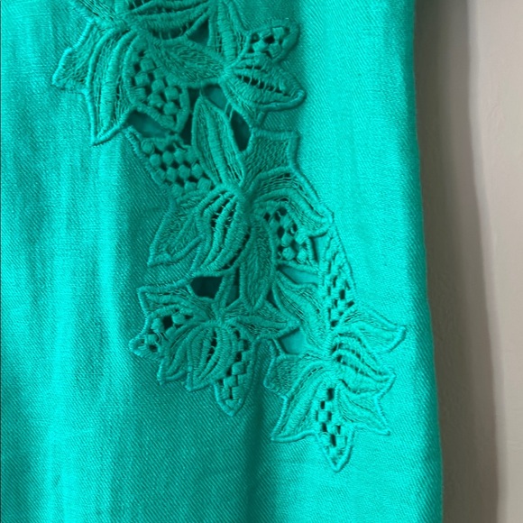 LK Bennett Green linen Sheath Mini Dress - Picture 7 of 16